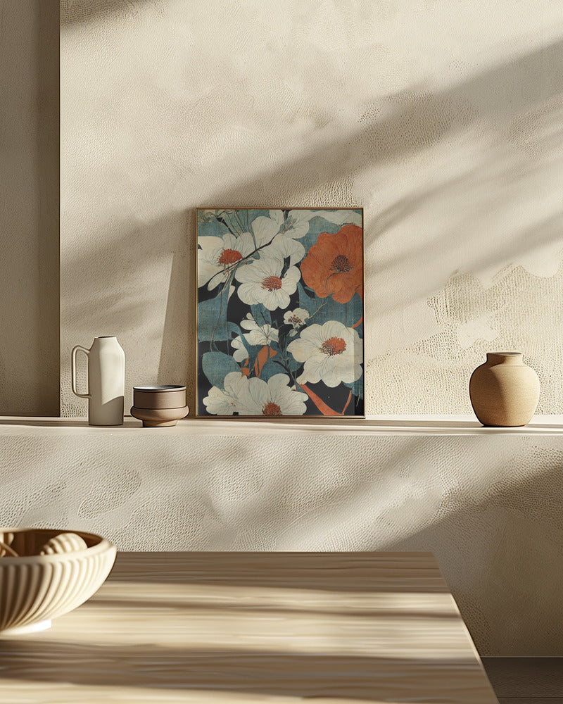 Asian Flowers Poster